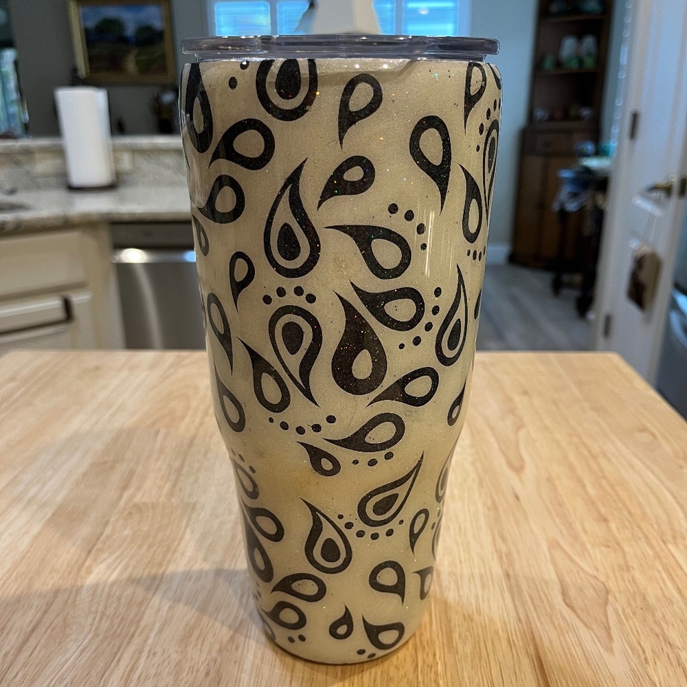 Glittery 40oz  Stainless Travel Tumbler Mug